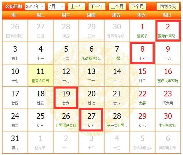 2017年7月那幾天適合裝修，7月裝修吉日